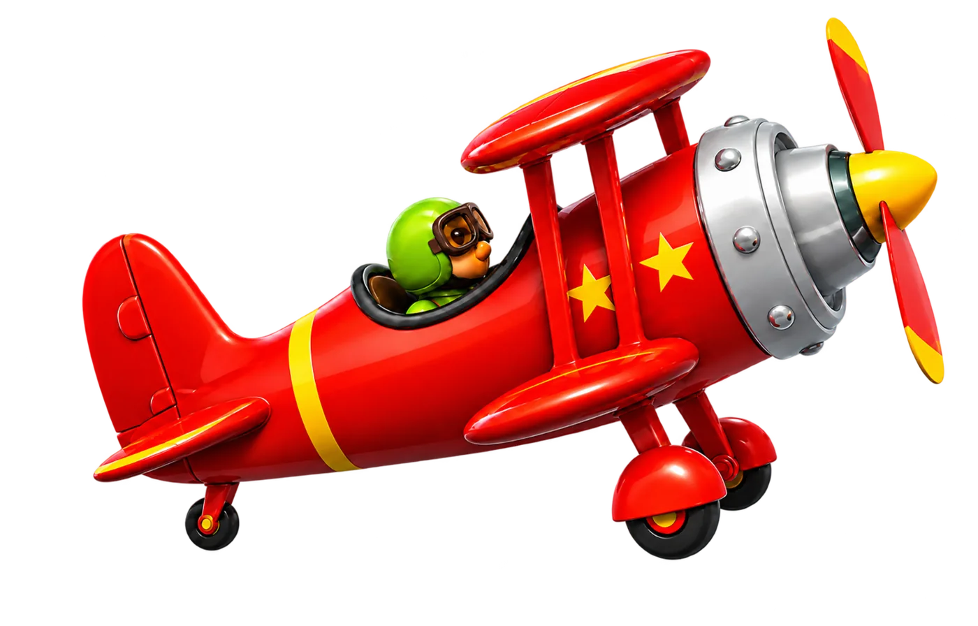 Красный самолёт в стиле Aviamasters